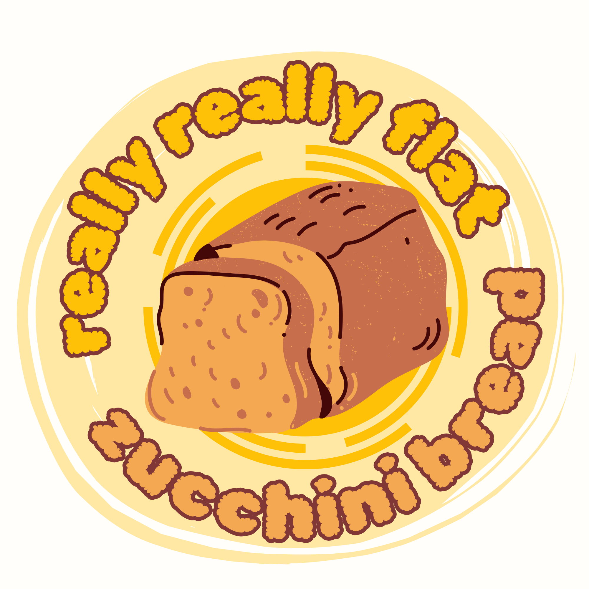 Yellow Brown Cute Banana Bread Logo.png