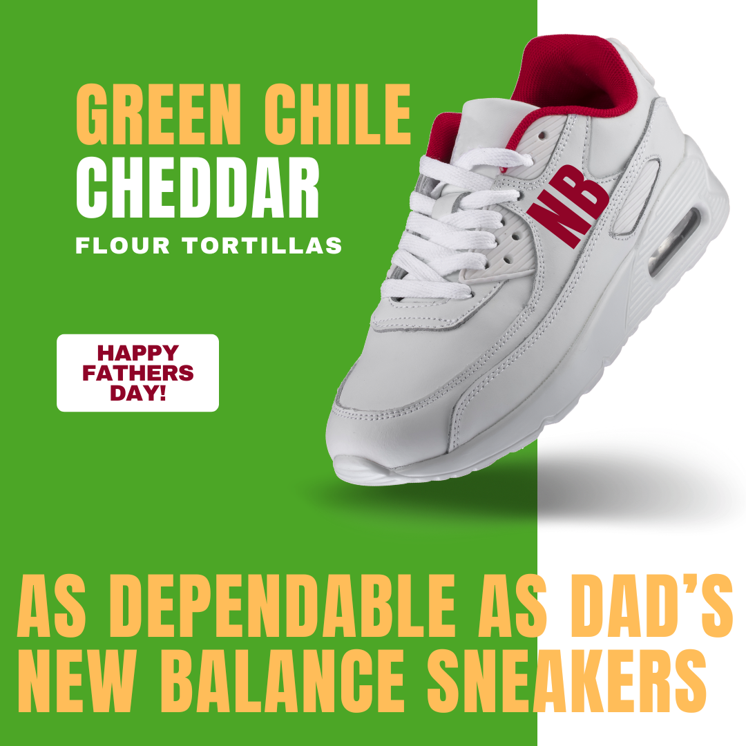 Specialty! Hatch Green Chile and Fancy Cheddar Flour Tortillas (8pk)