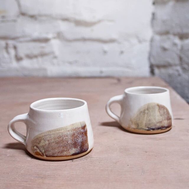 Online shop goes live in just a few minutes! Thanks for all the interest so far. There are collection options if you are local to the pottery as well as worldwide shipping if you're further afield. These new espresso cups in white hare's fur are avai