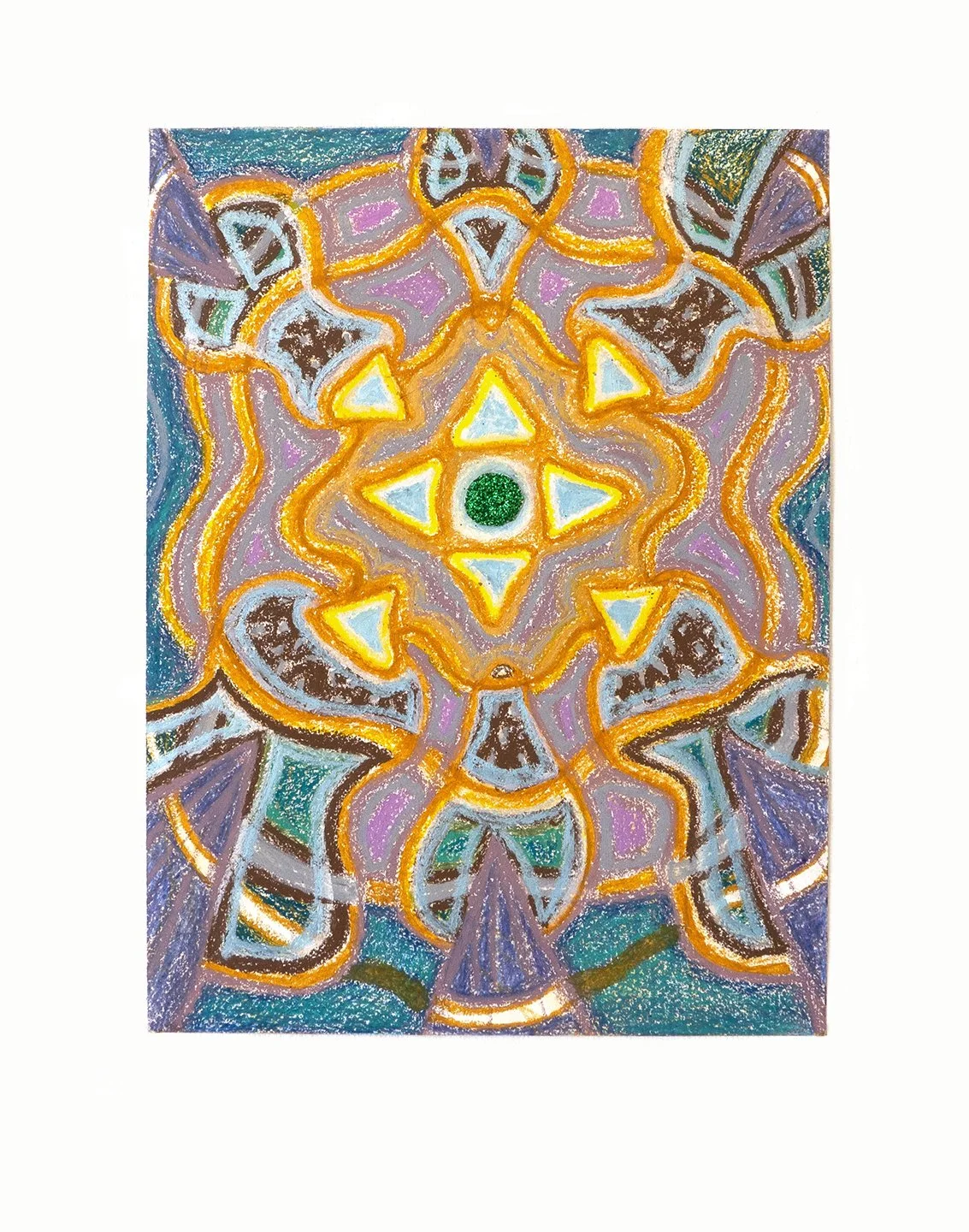 green glitter sky patch
