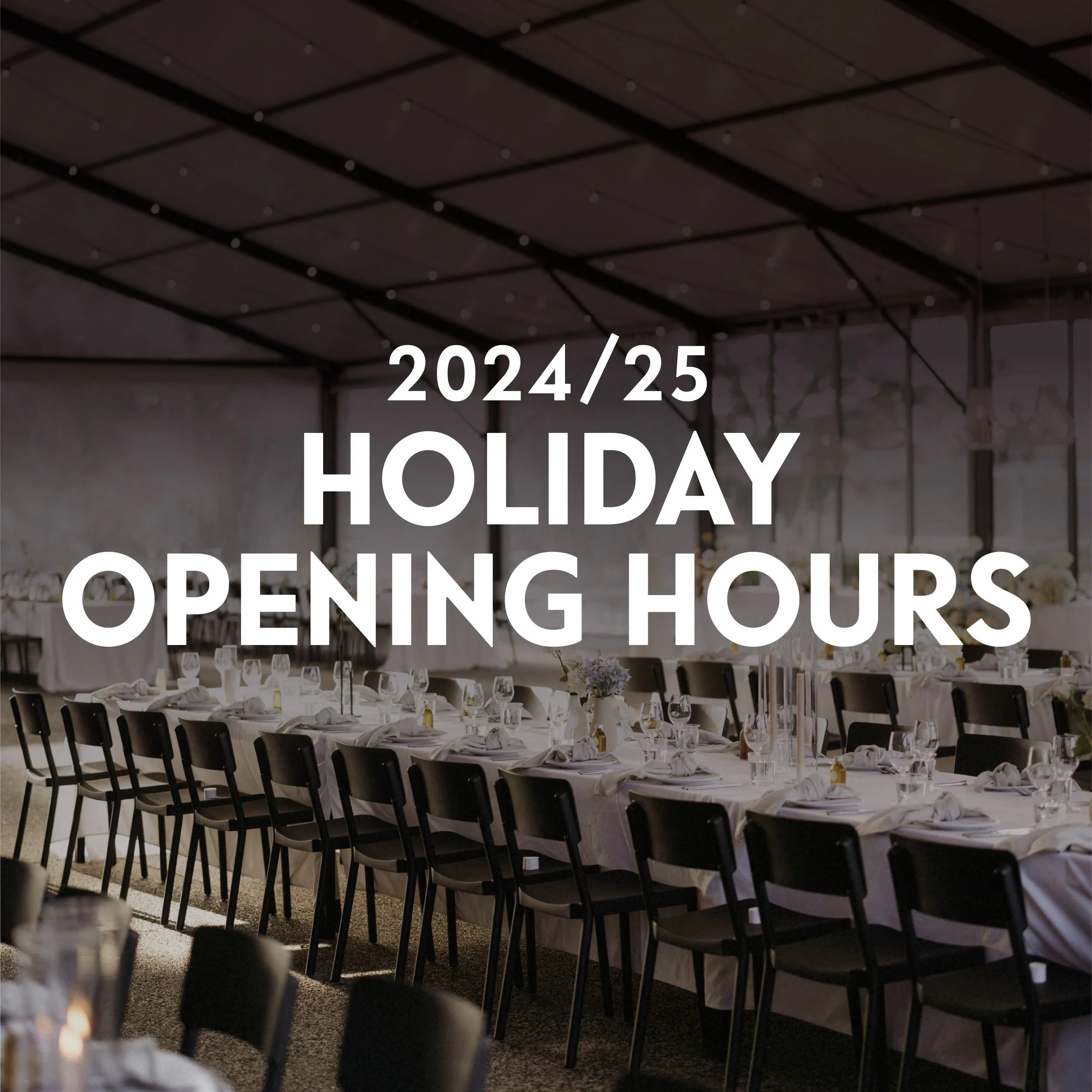 Holiday Opening Hours