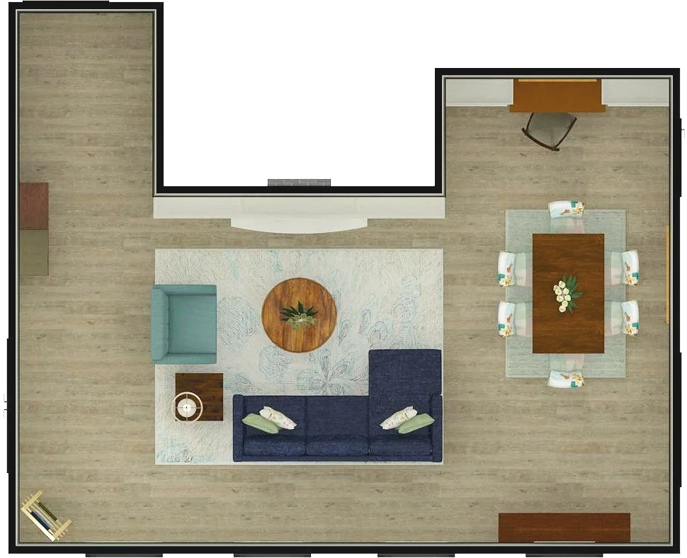 Living Area: Floor Plan using Chief Architect