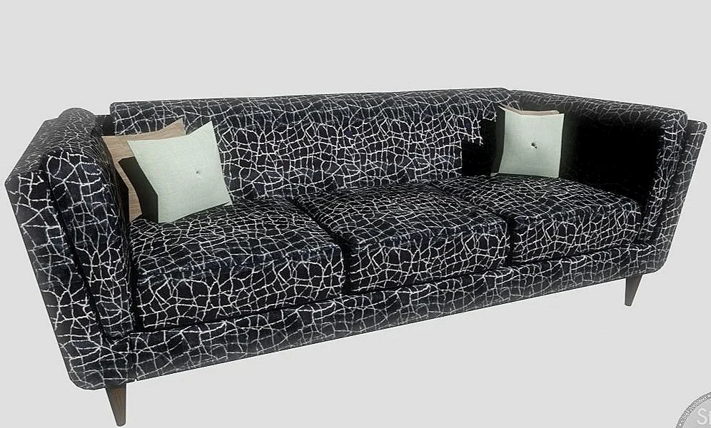 Custom Sofa: 3D Perspective using Chief Architect