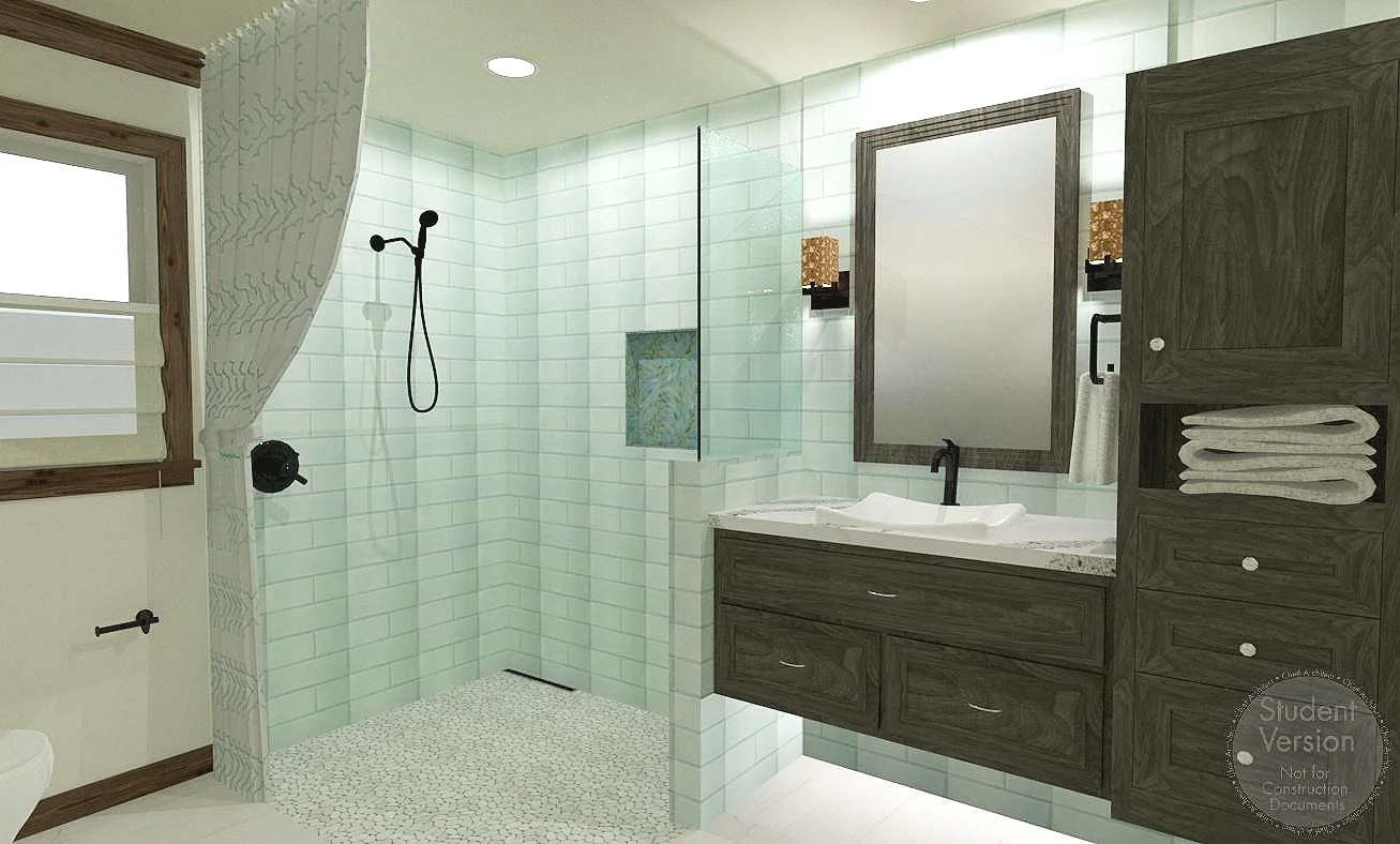 Bathroom: 3D Perspective using Chief Architect