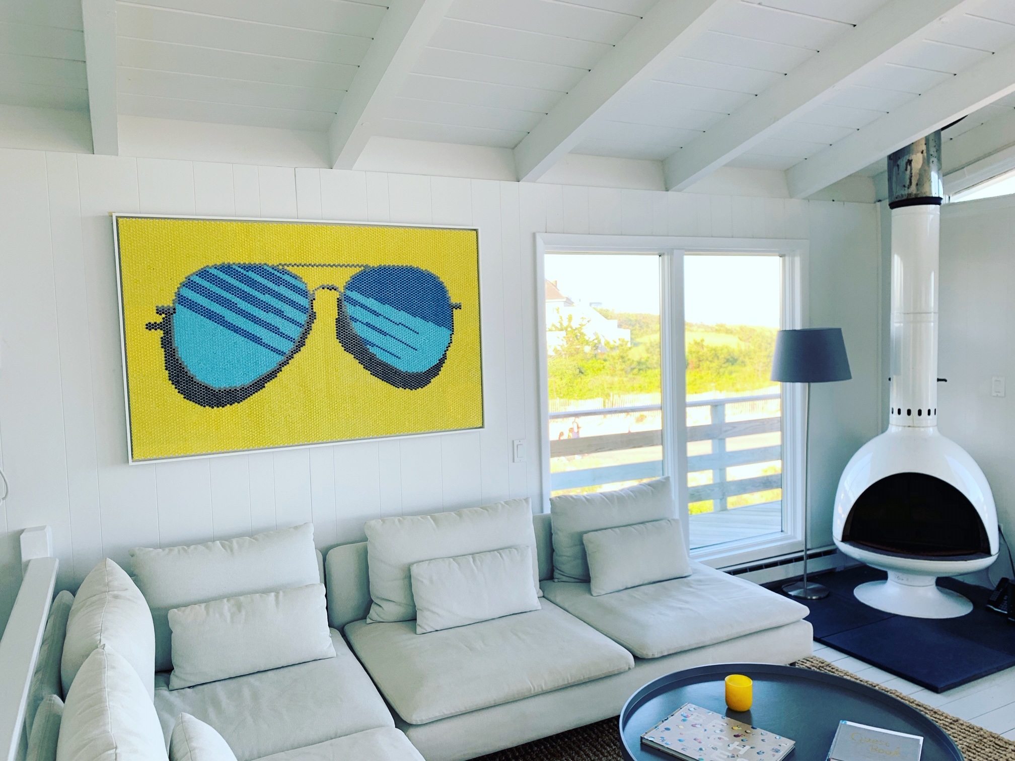 Glasses - Living Room, Montauk Beach House