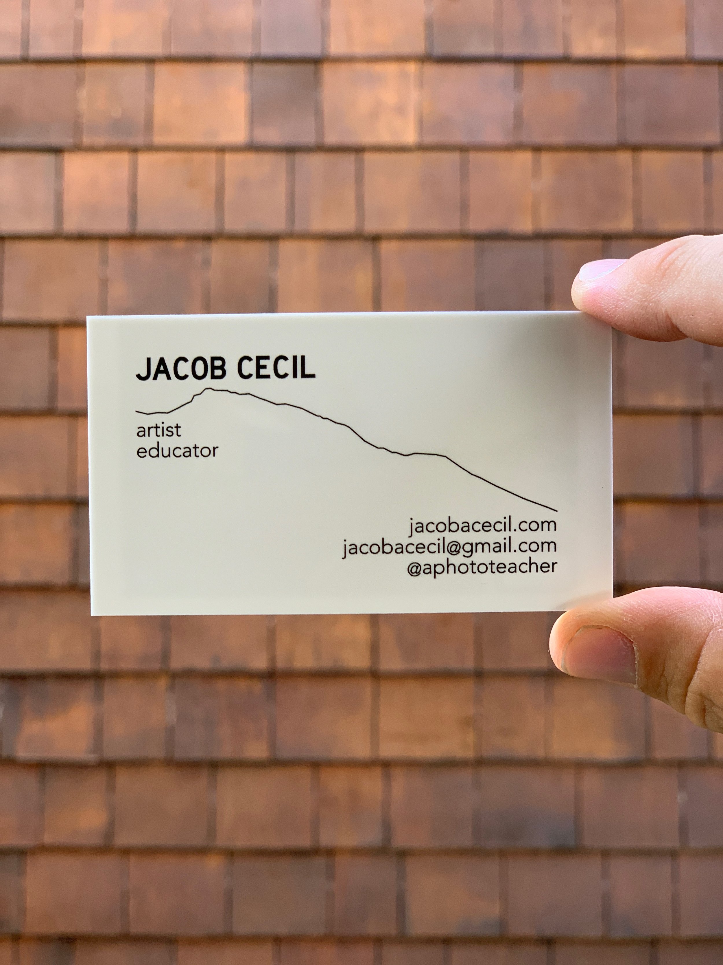  Business Card with Liberty Road map 