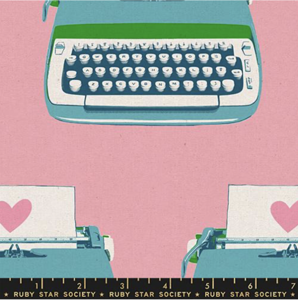 Typewriters Canvas in Posy