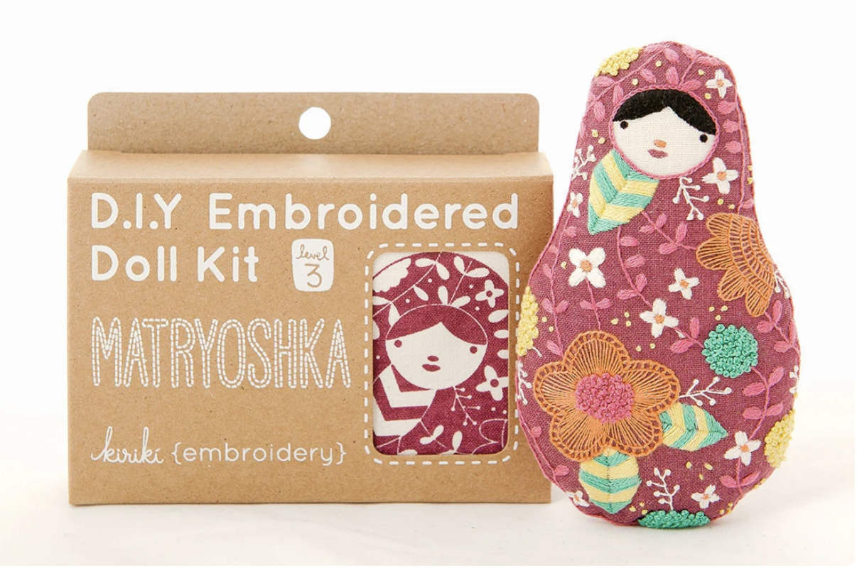 Matryoshka DIY Embroidered Doll Kit