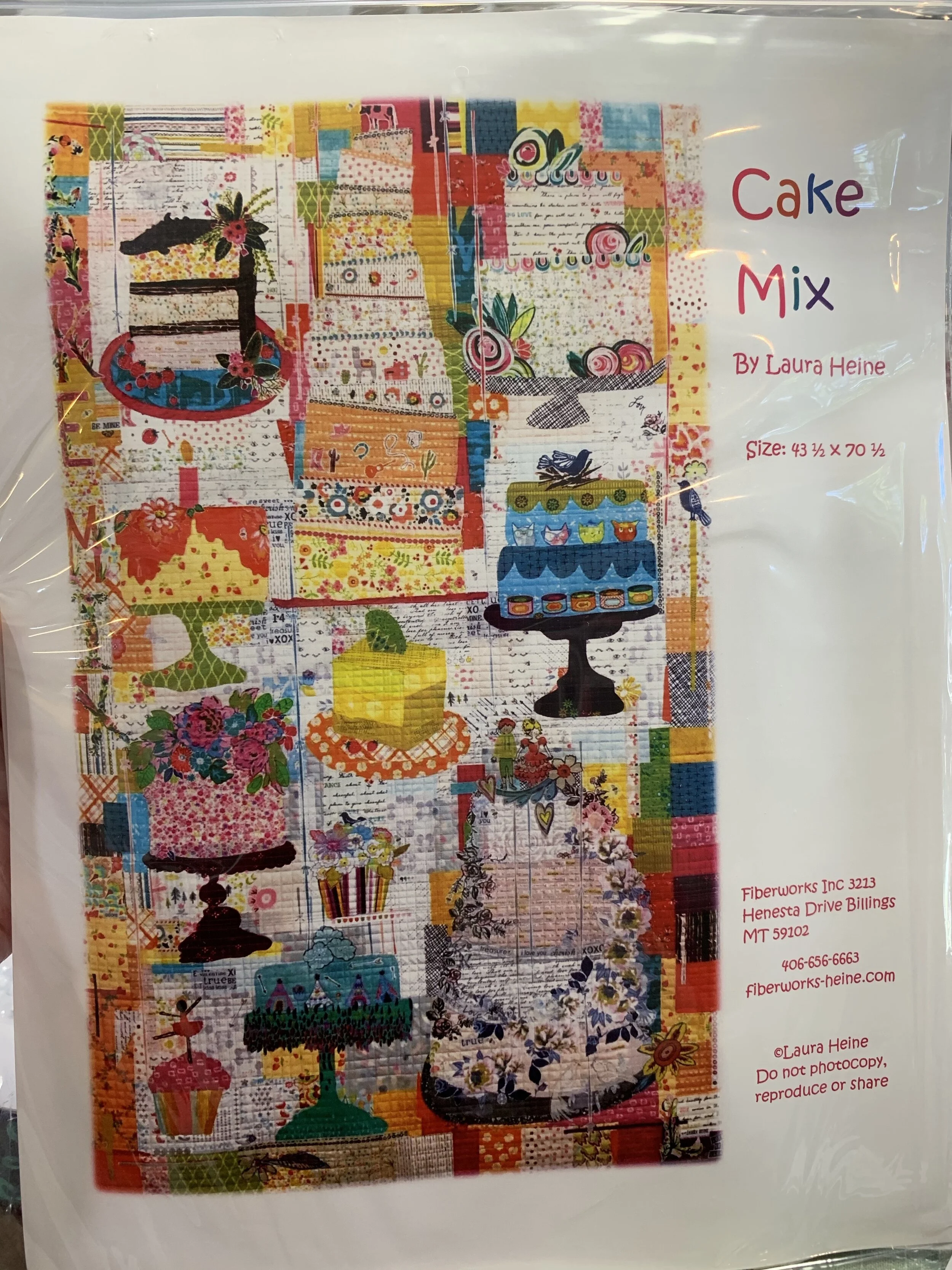 Cake Mix collage pattern by Laura Heine