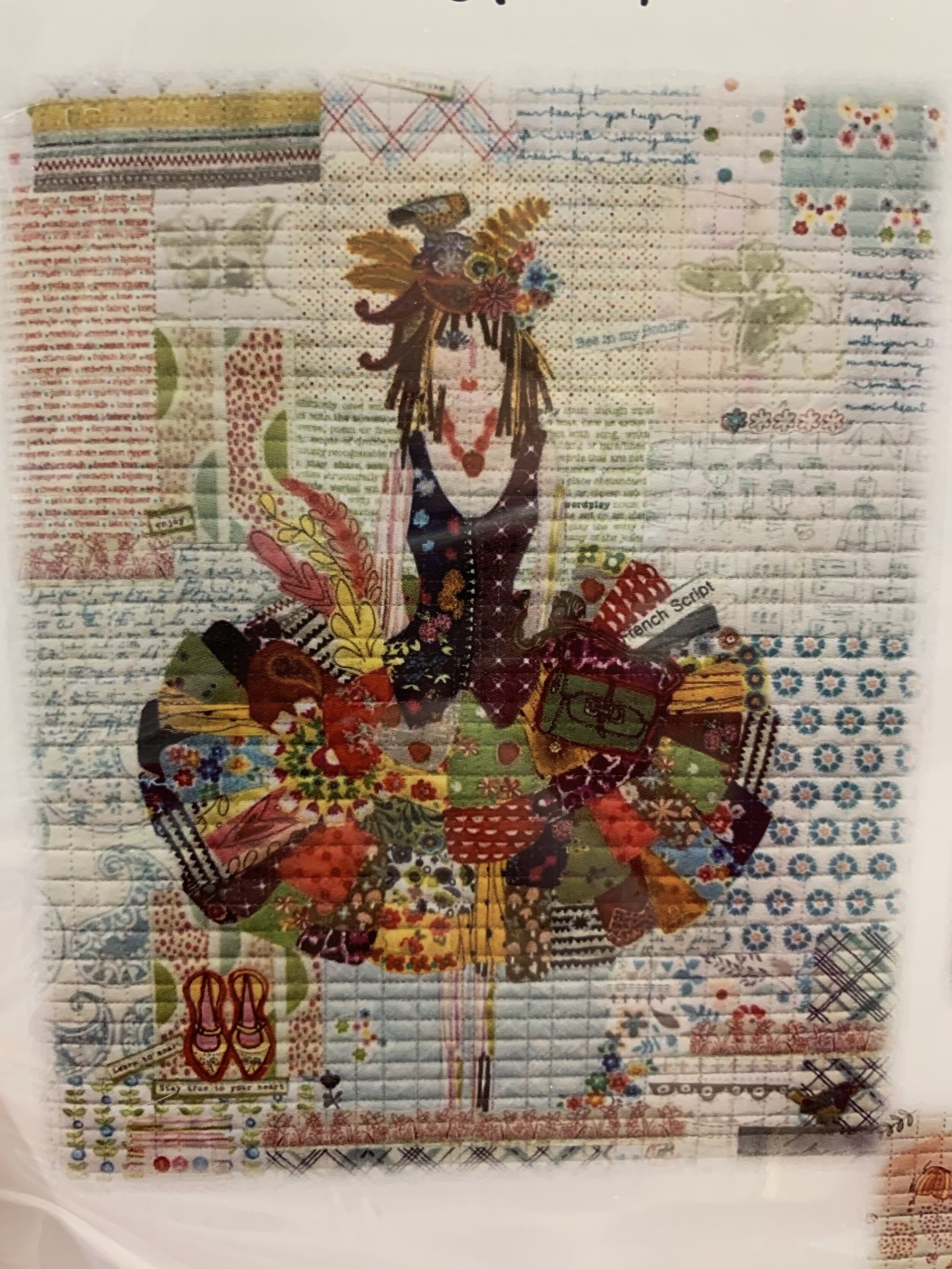 THE DRESS-Collage Quilt Pattern-Laura Heine-Fiberworks