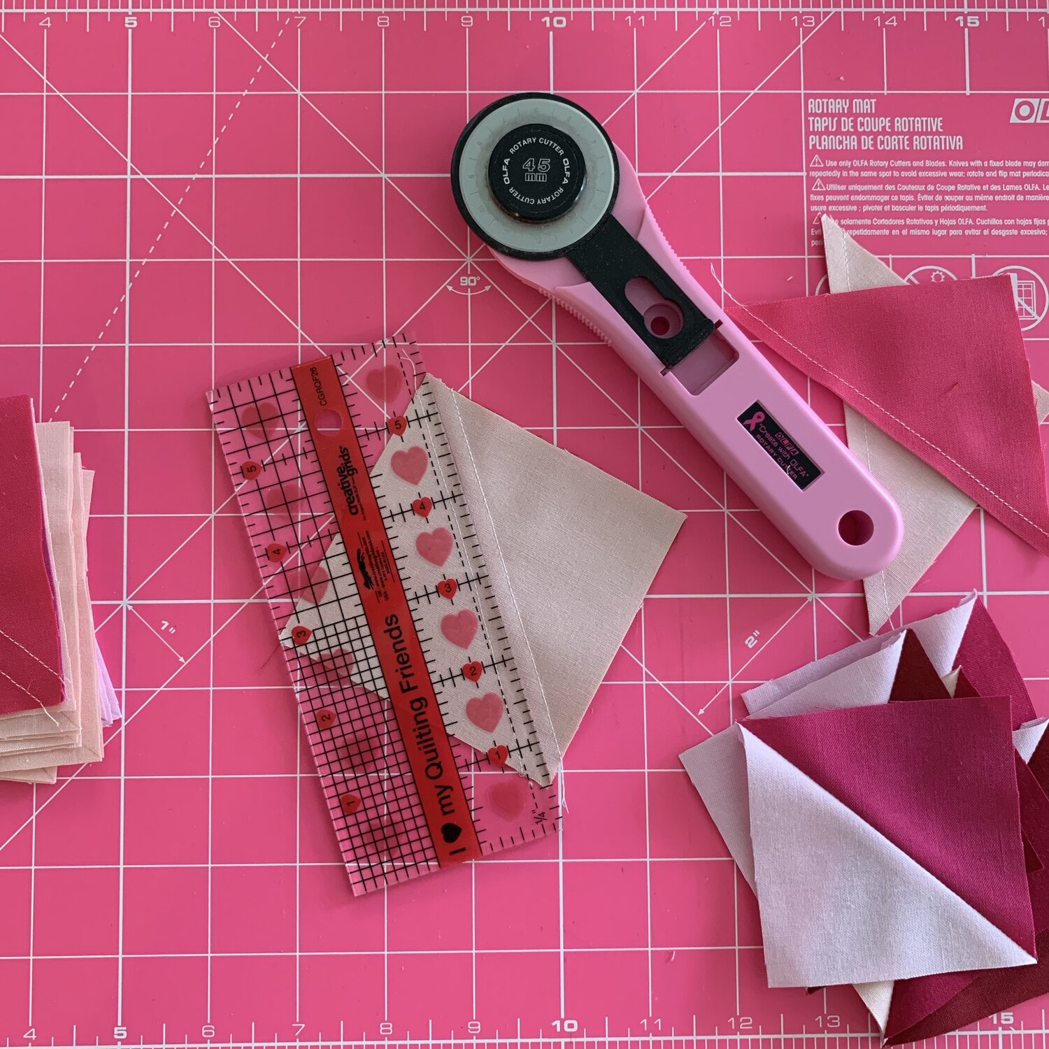 I Love My Quilt Friends mini quilt ruler — The Craft Table