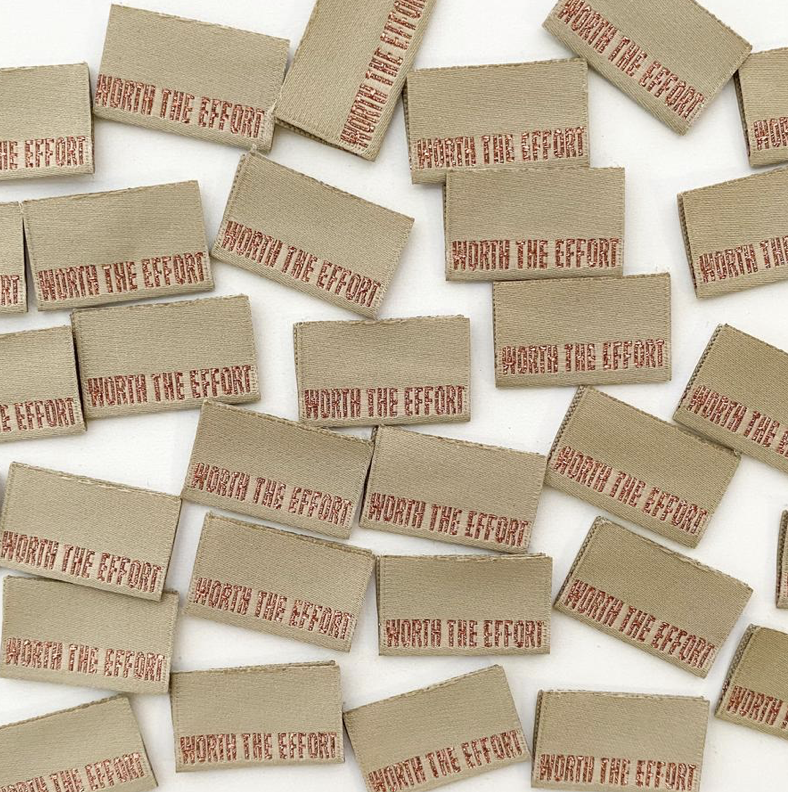 Kylie and the Machine woven labels - Worth the Effort