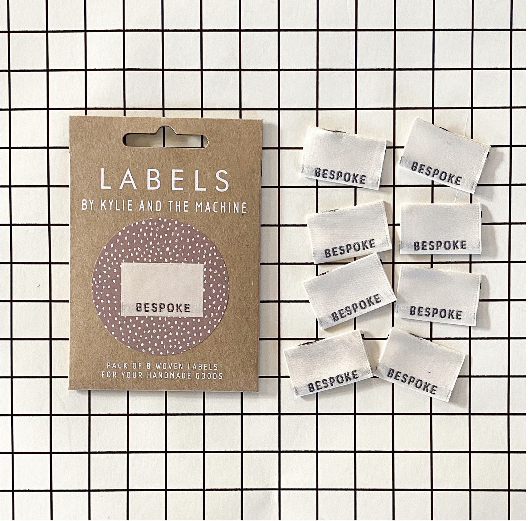 Kylie and the Machine woven labels - Bespoke