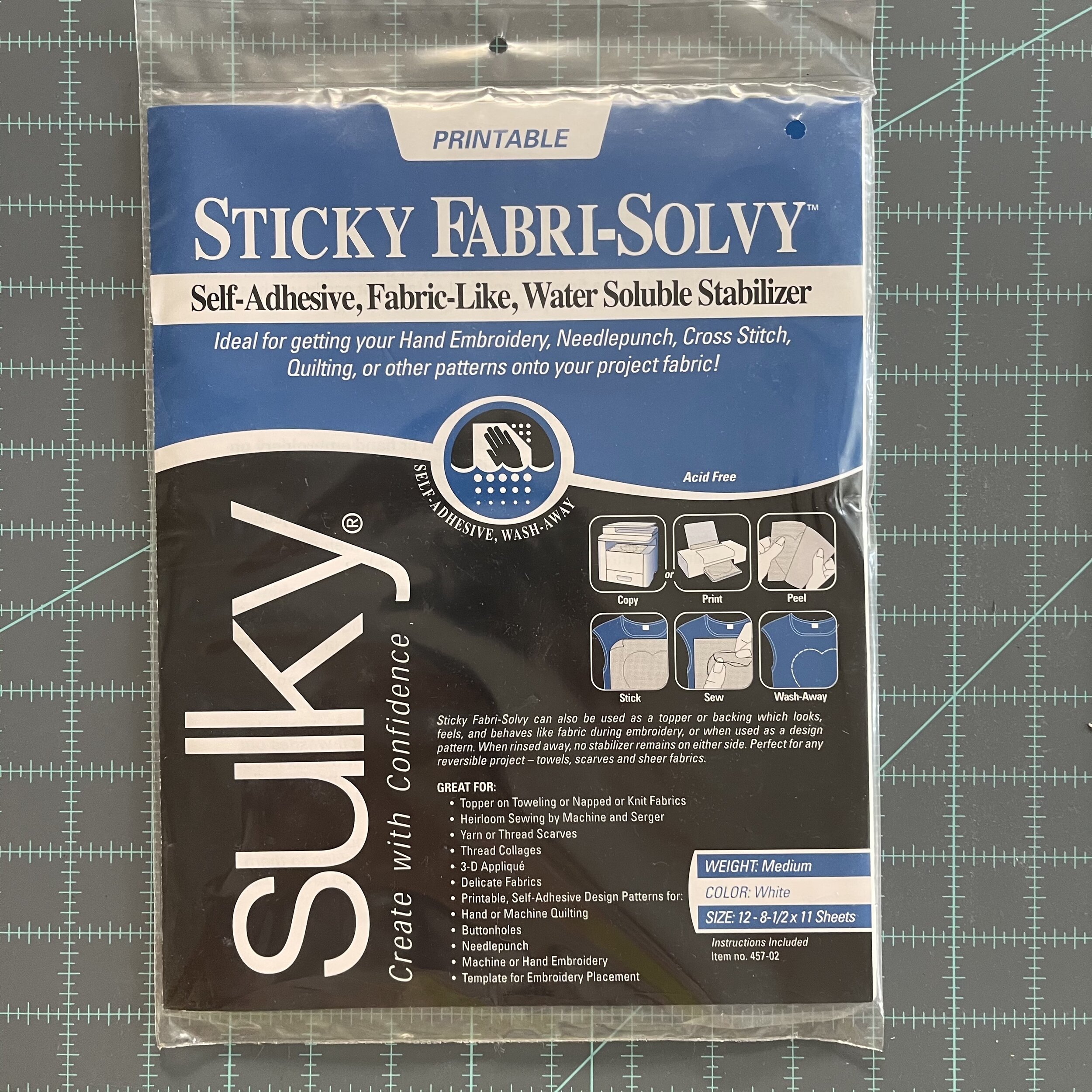 Sulky Sticky Fabri-Solvy — The Craft Table