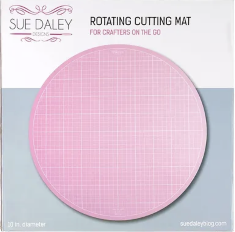 Sue Daley Round Rotating Cutting Mat 10 inches Pink — The Craft Table