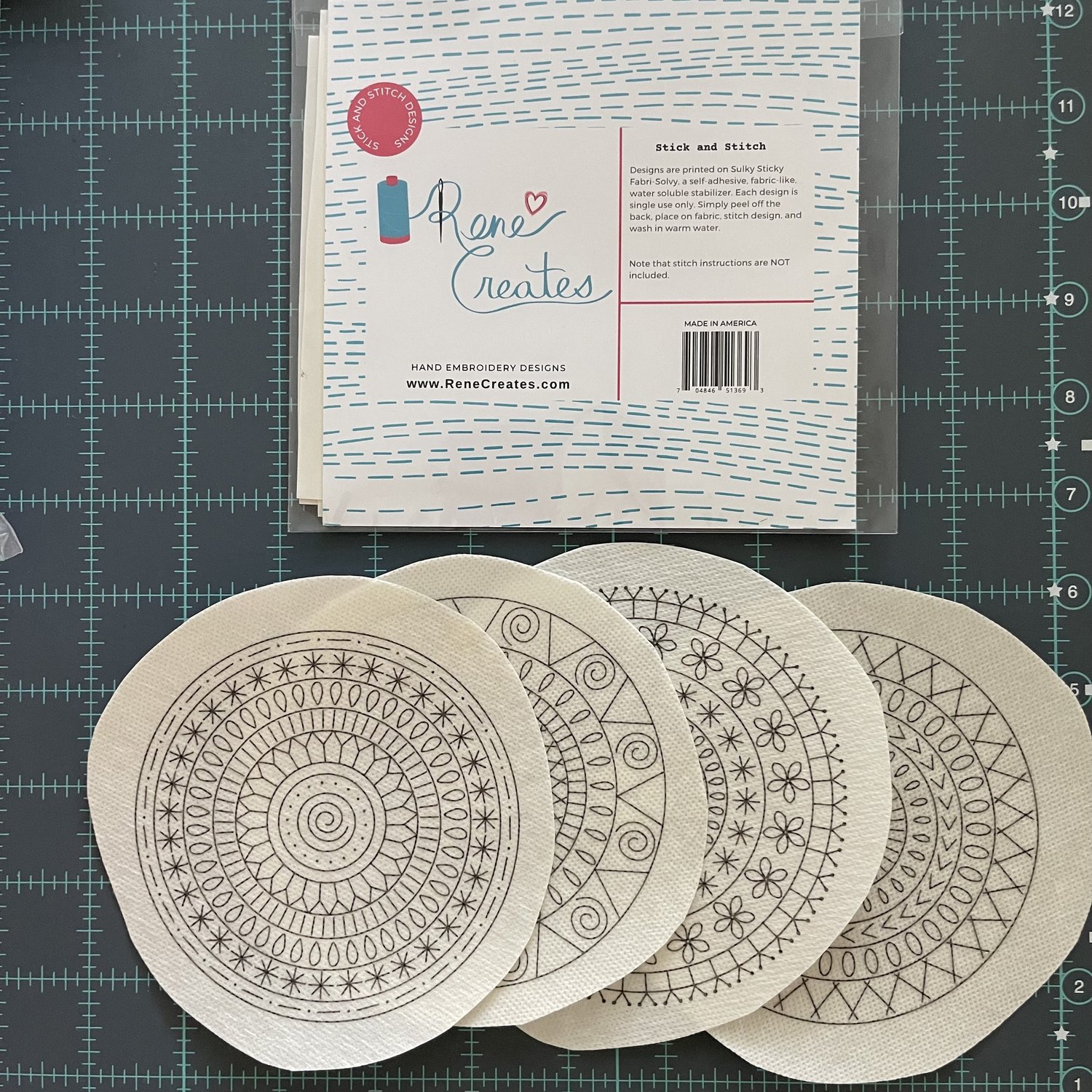 Stick and Stitch Geometric Circles Pack — The Craft Table