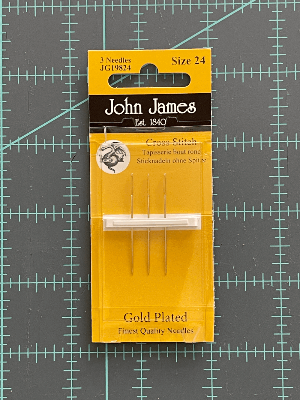 John James #24 Gold Plates Cross Stitch Needles — The Craft Table