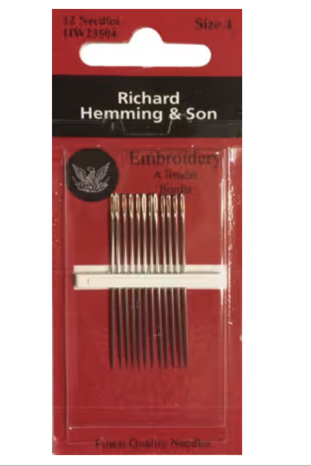 Richard Hemming Embroidery/Crewel Size 4