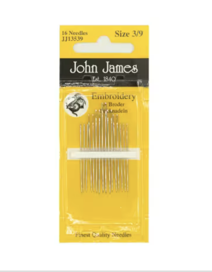 John James Embroidery Size 3/9