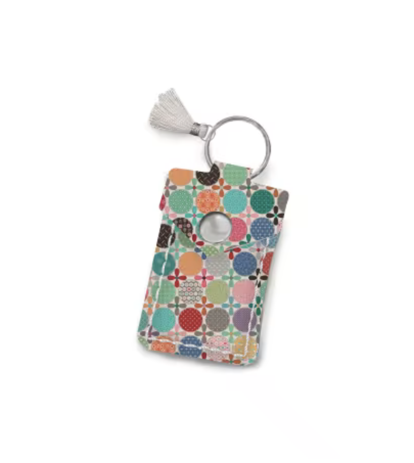 Leather Scissor Pouch Daisy Dots