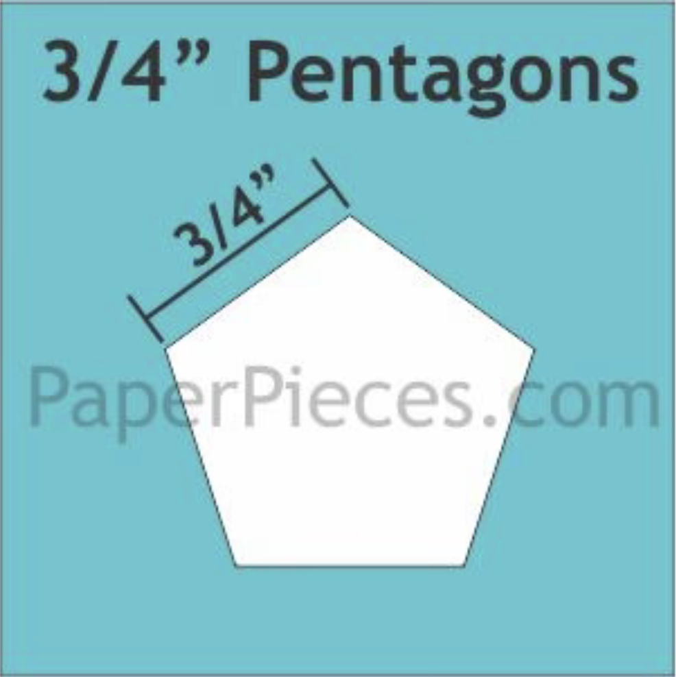 3/4" Pentagons Large Pack
