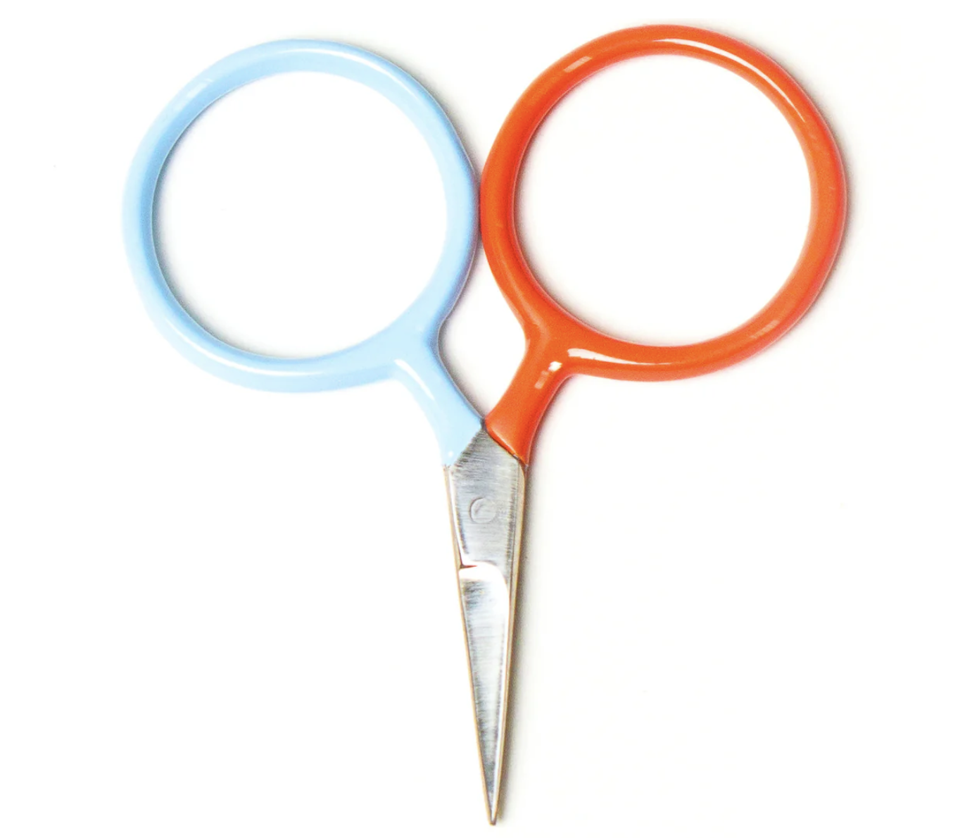 Two Tone Mini Circle Scissors - Poppy + Pool