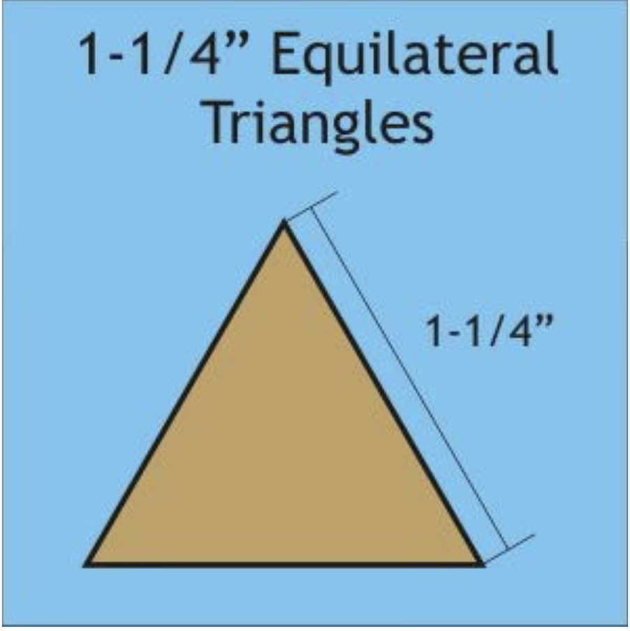 1 1/4" Equilateral Triangle Papers