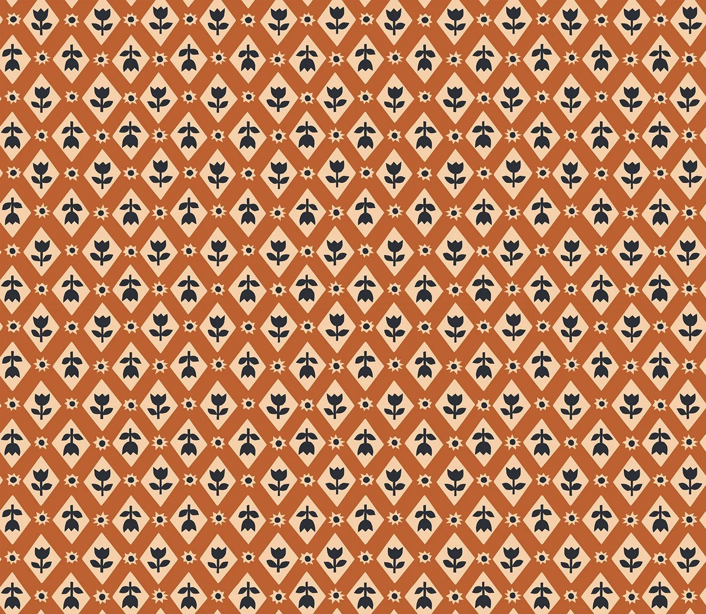 Lattice 30s in Spice - Favorite Flowers