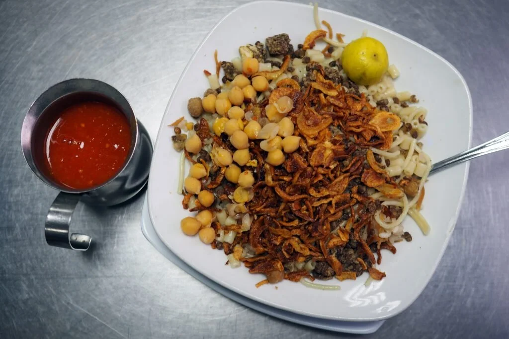 Don’t leave Cairo without dining at one of its famous koshary restaurants © Sarah Reid
