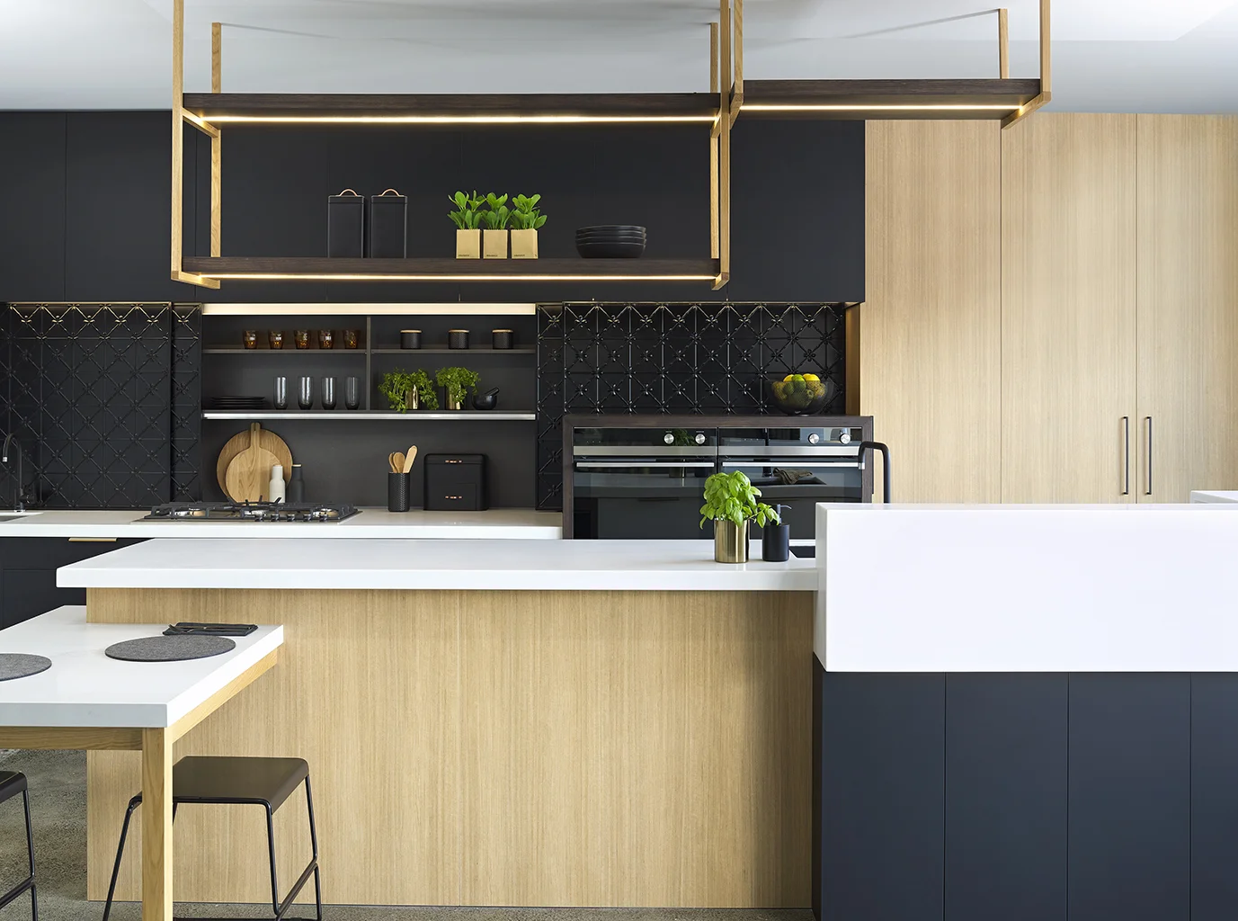 MATT BLACK WITH TIMBER WARMTH  - Click to explore