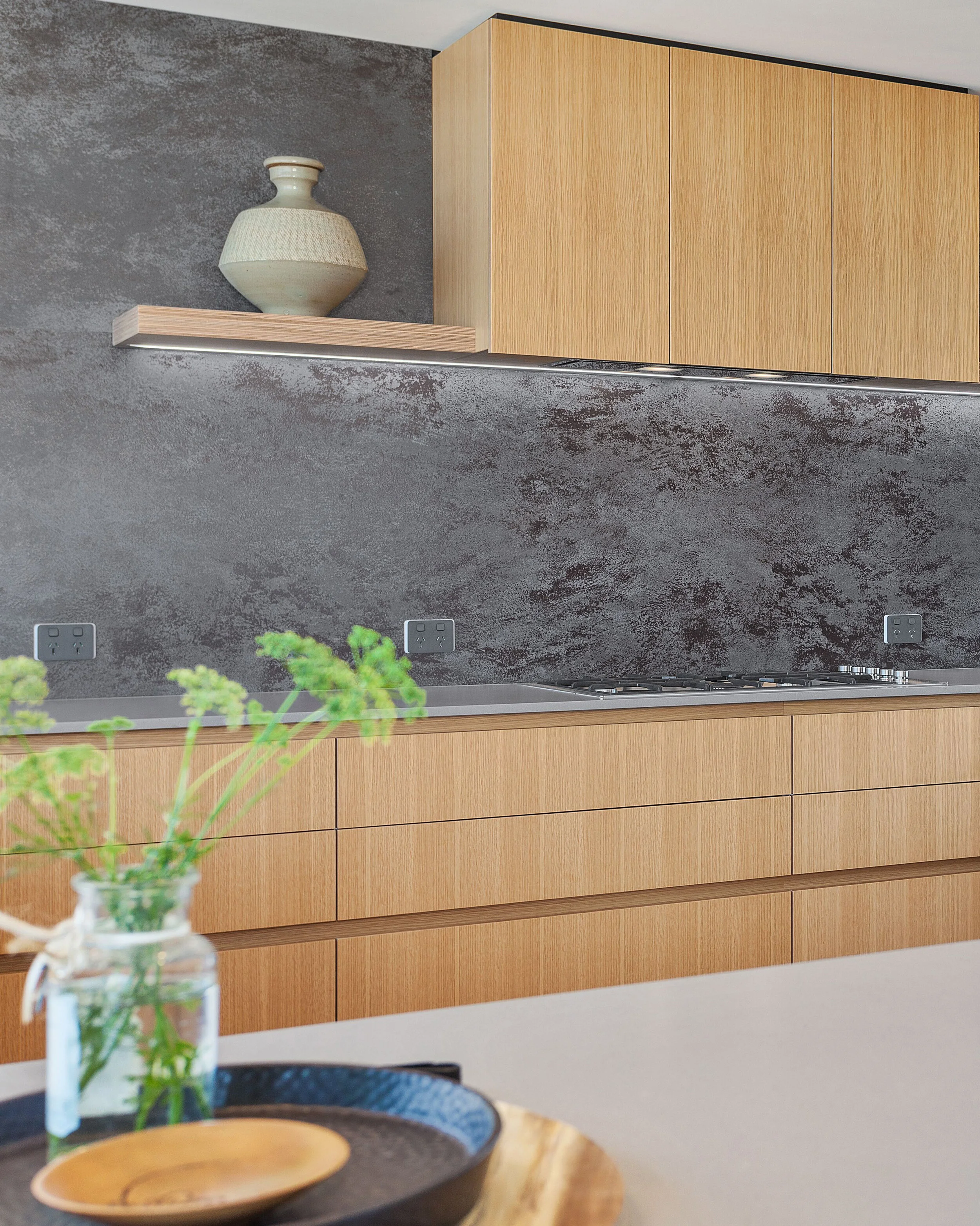 Kitchen Project - Timeless Waterfront Elegance in Timber and Concrete