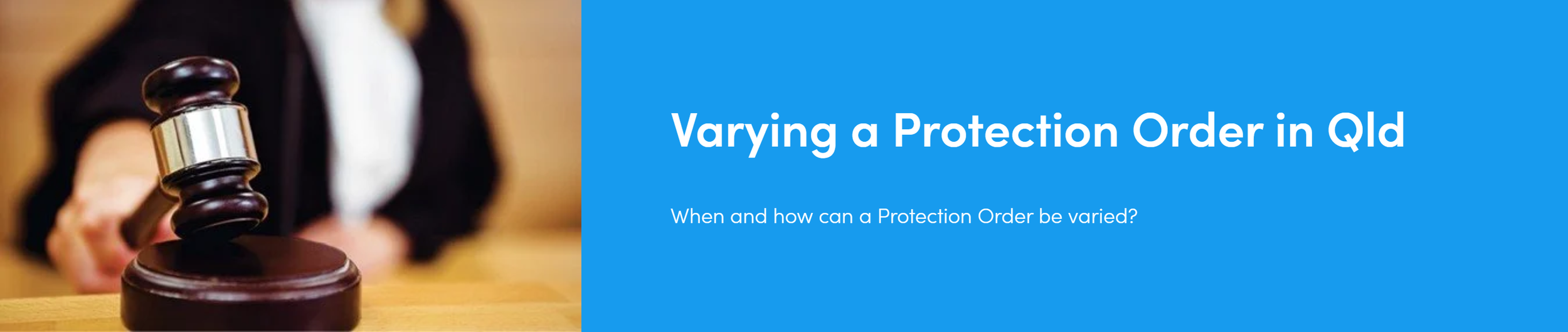 Varying a Protection Order