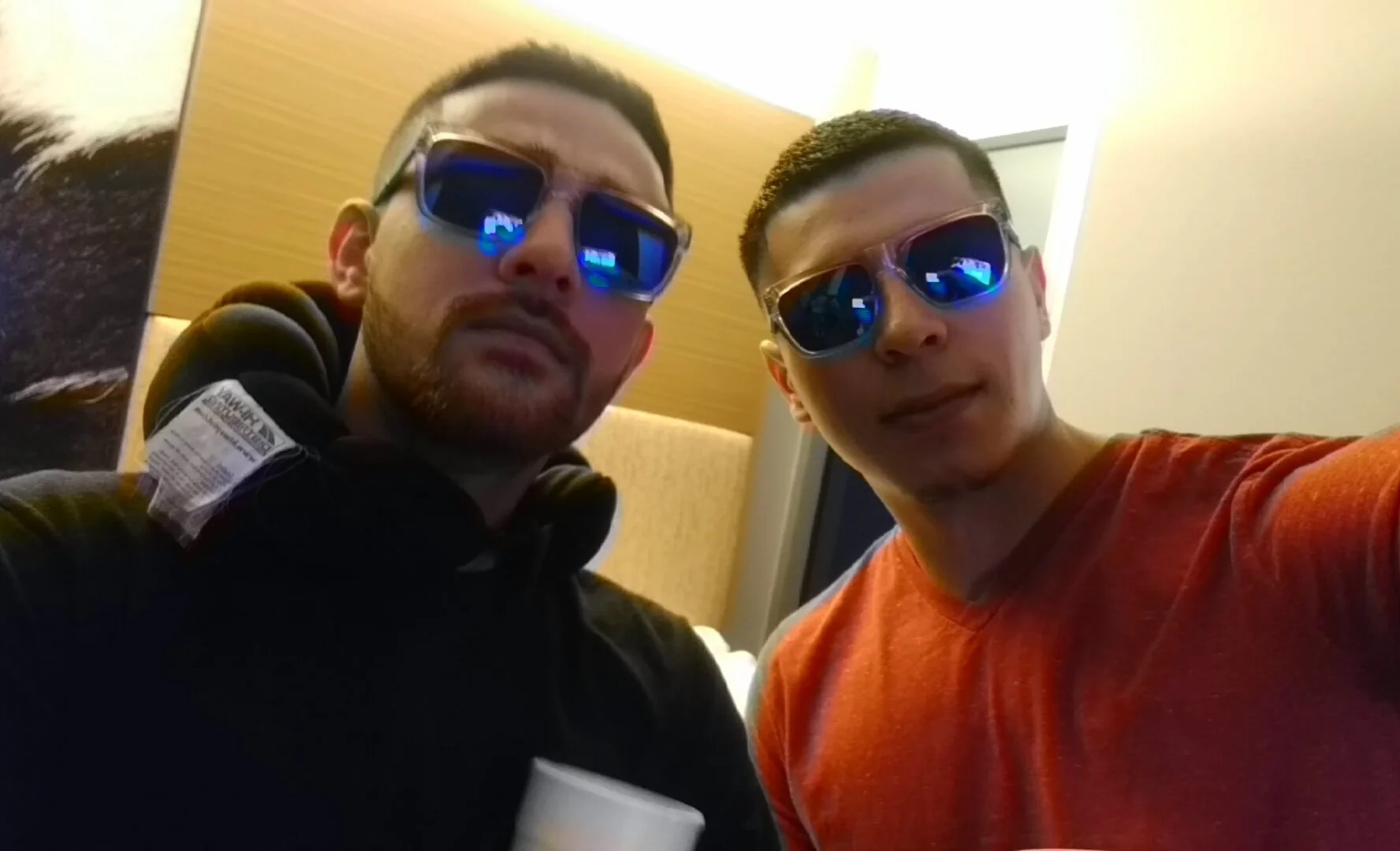 Juan Carlos and Victor frequently traveled, worked out and attended electronic music concerts together. (Photo provided by Juan Carlos.)