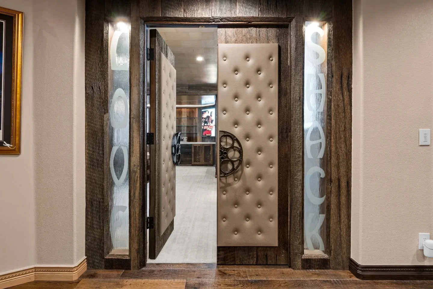 Part 2 of this Incline Valley dream residence ✨

Step inside the private theater and enjoy a cinematic experience like none other! From there, you can meander to the wine cellar and tasting room, a unique space where the rustic and modern artfully co