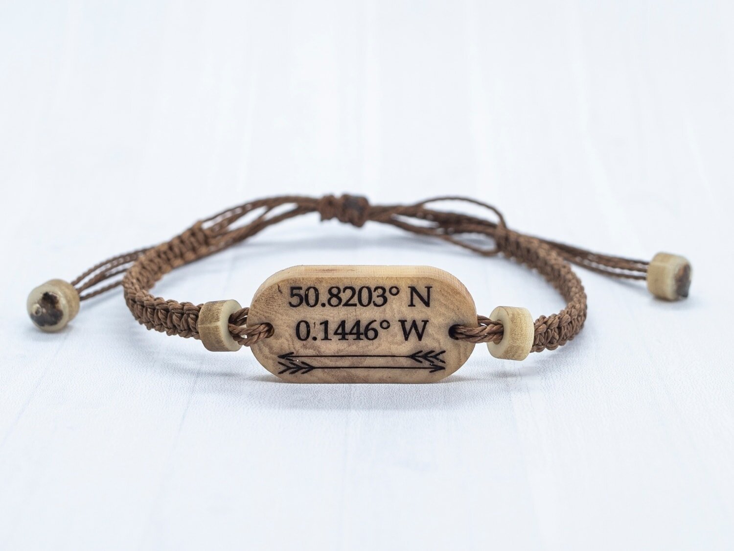 Custom Fathers Day Gift Personalized Coordinate Bracelet Long Distanc   Anavia Jewelry  Gift