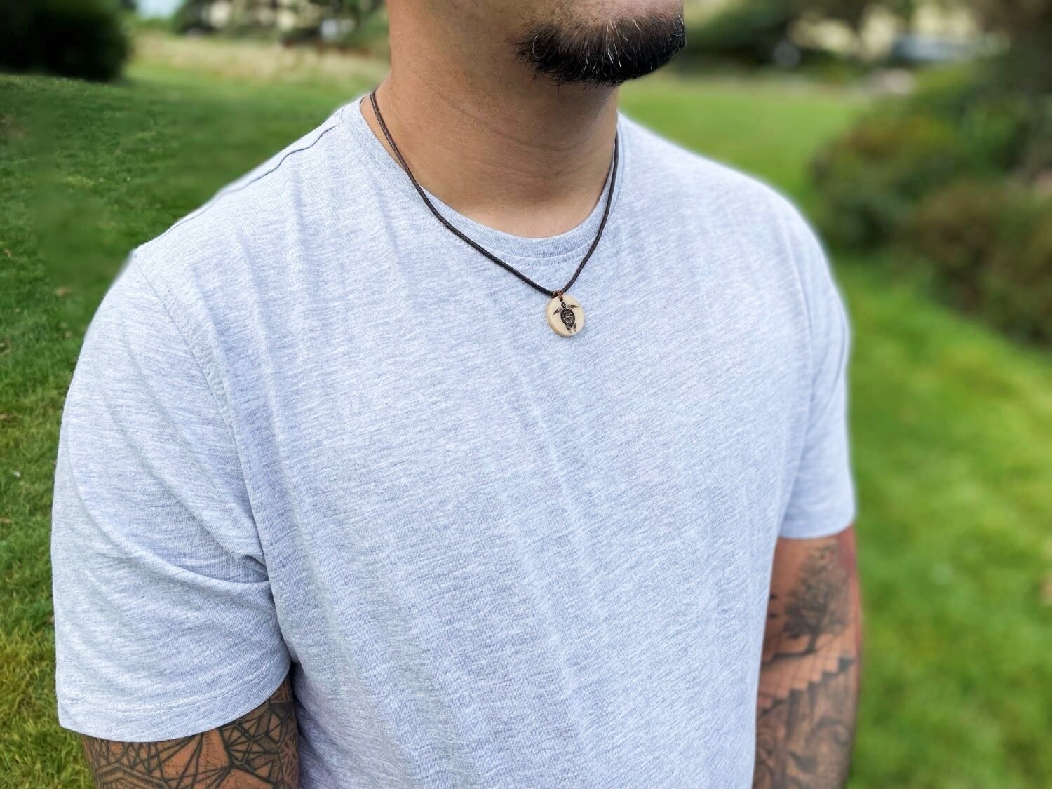 mens turtle necklace