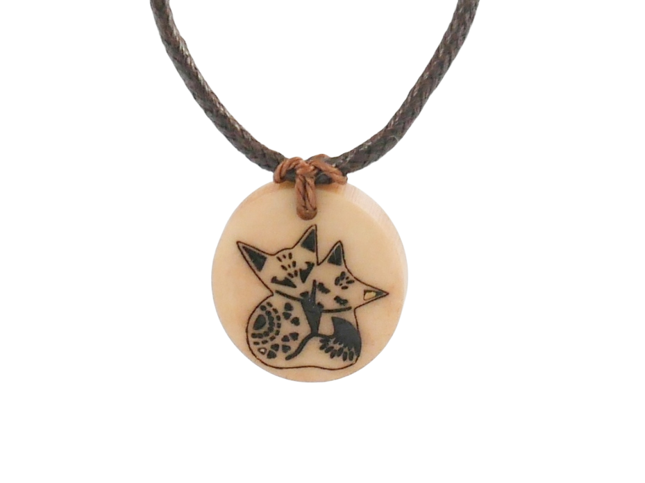 fox family necklace