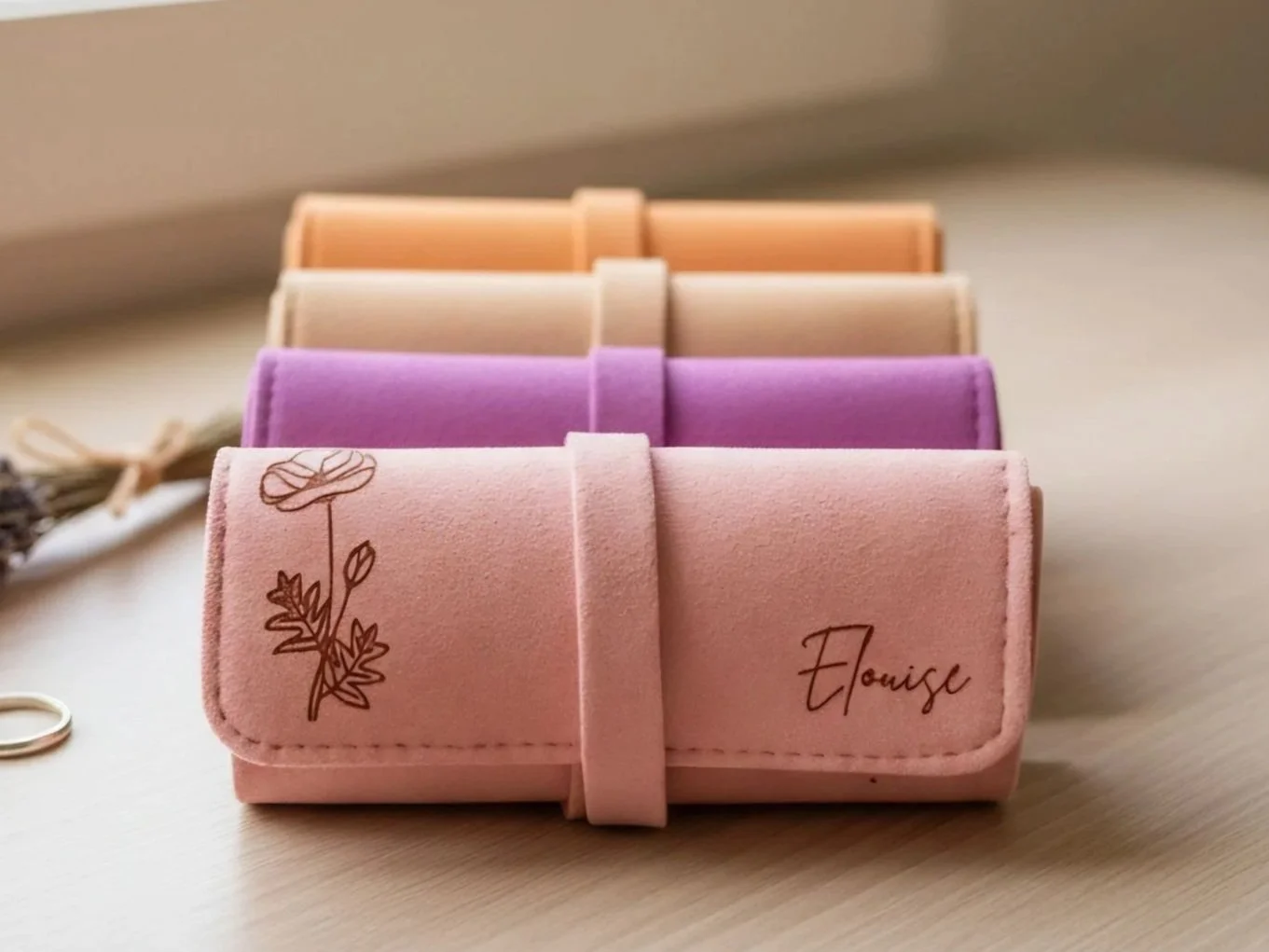 Birth Flower Travel Case