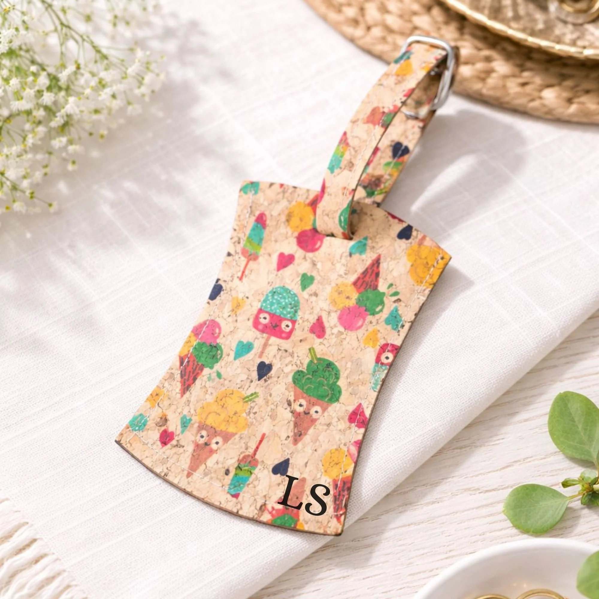 Personalised Luggage Tag - Ice Cream