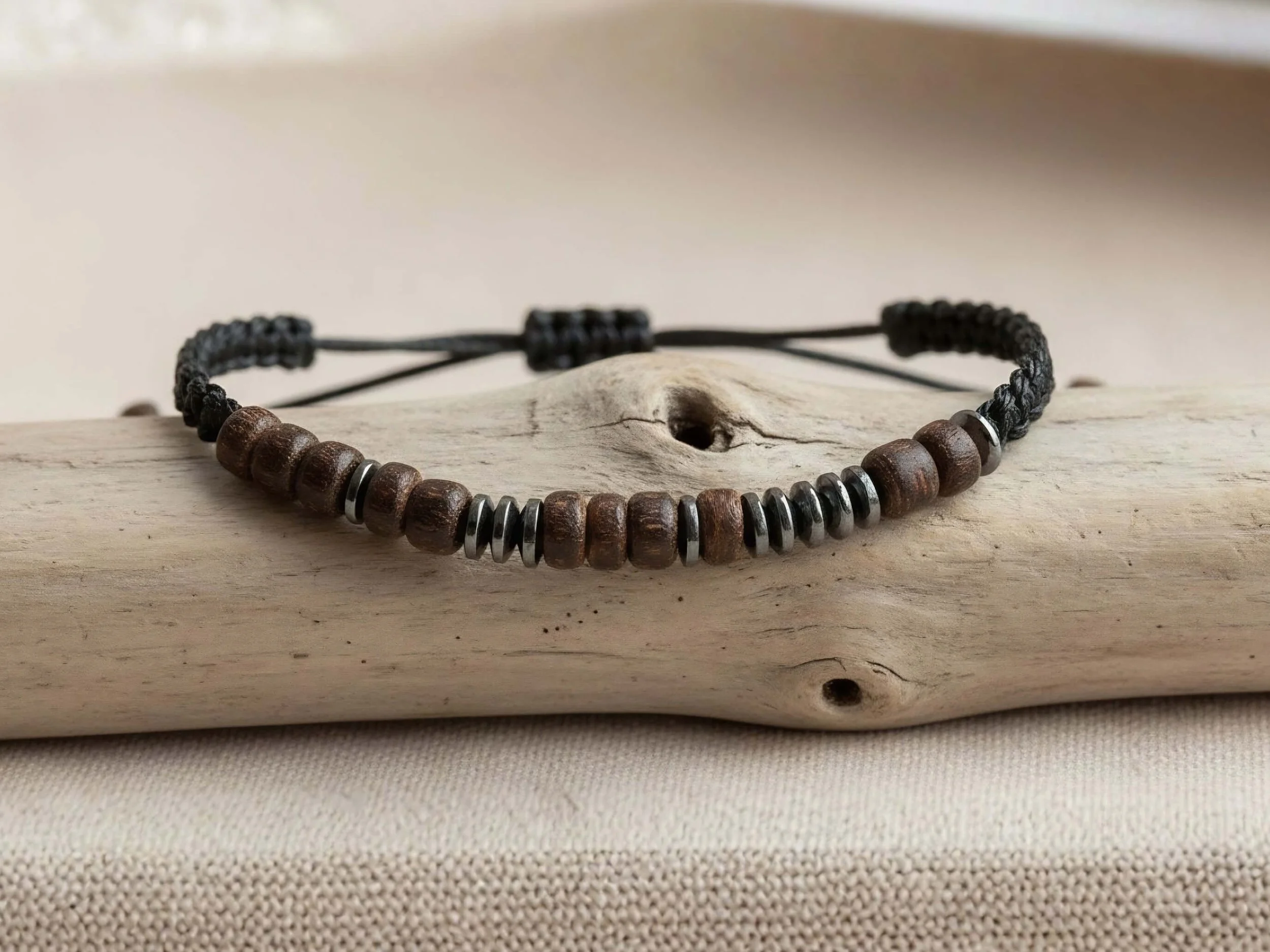 Bamboo Morse Code Bracelet