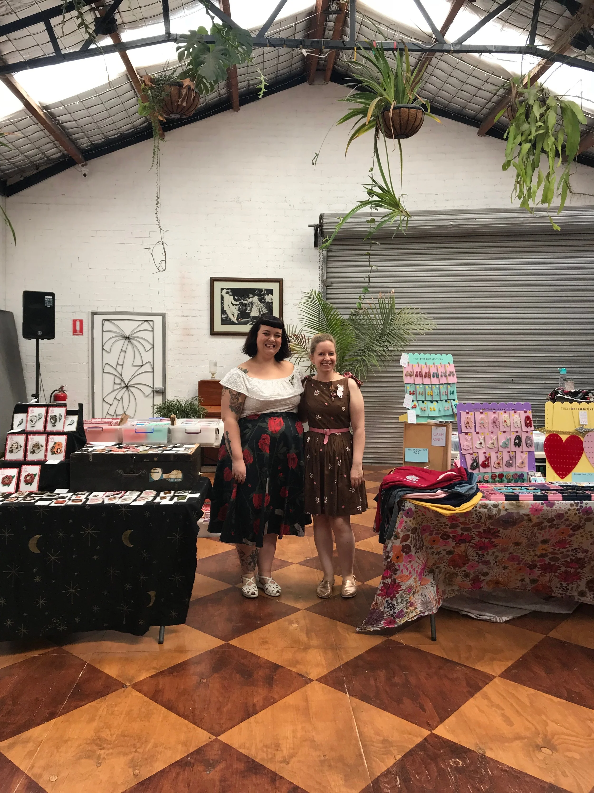 2018 Besties Brooch market, Kirbee Lawler and Kelly White AKA The Storybook Rabbit