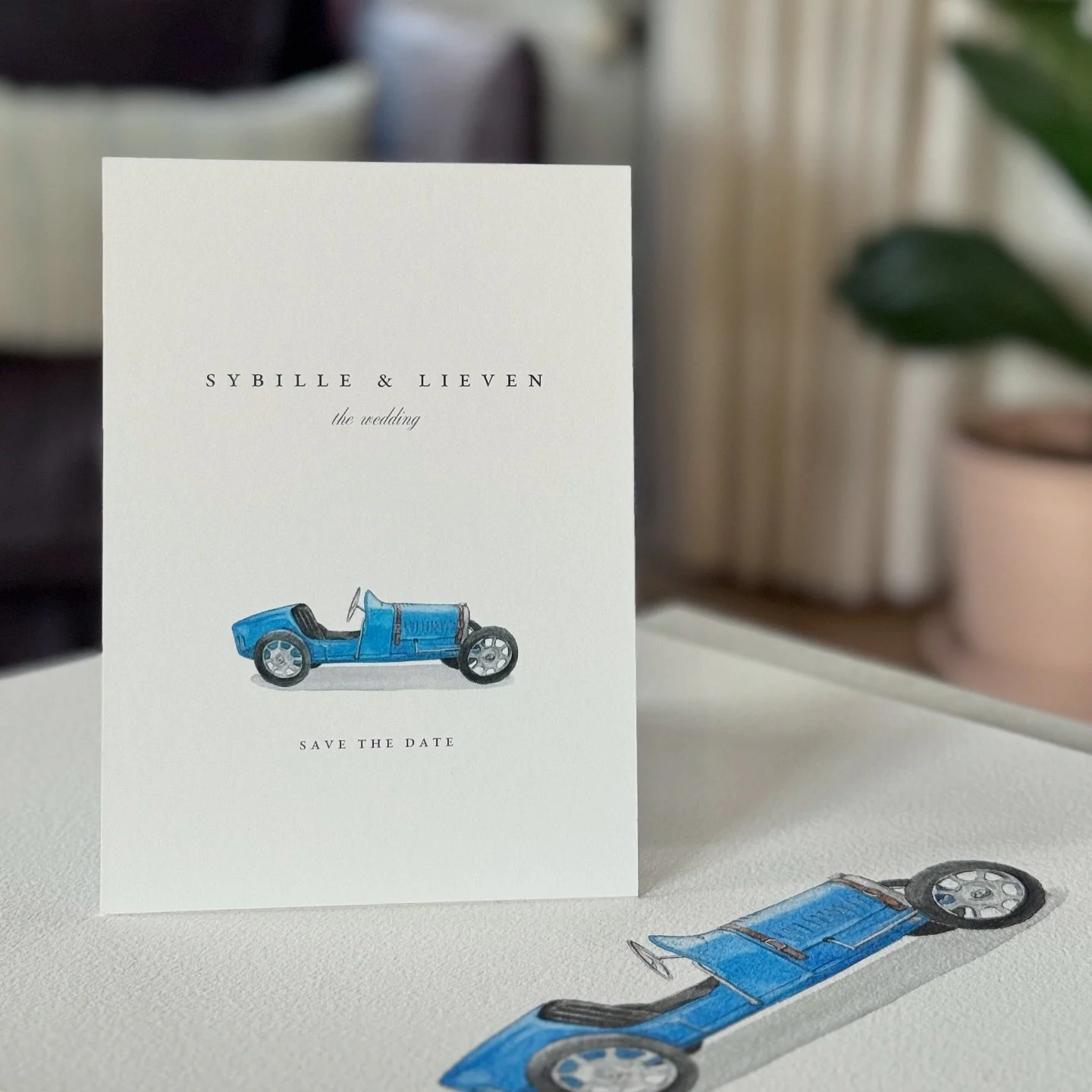 &bull; Sybille &amp; Lieven are tying the knot next year in the Provence, and it&rsquo;s set to be a weekend of pure love and laughter ~ here&rsquo;s to the countdown! Official invitation to follow&hellip;#maisontribu #weddingstationery @xxxsybillexx