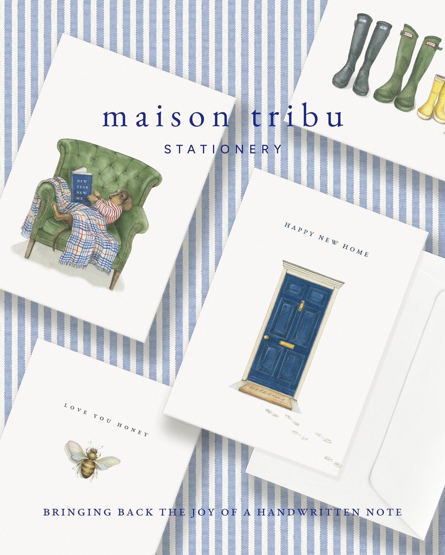 &bull; Gift Set ~ a thoughtfully curated box of cards perfect for keeping on hand or gifting to someone special, this collection is a versatile addition to any stationery lover&rsquo;s collection &bull; never underestimate the simple pleasure of a ha