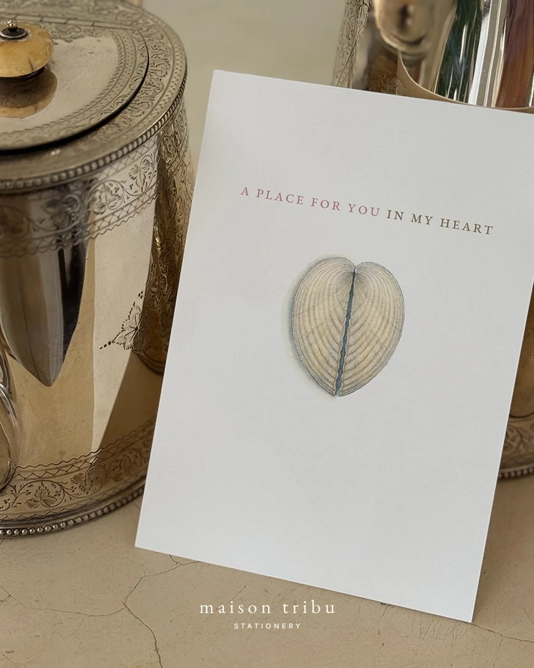 &bull; A place for you in my heart ~ a comforting and loving message to send someone who needs it ~ anyone who is going through a difficult time knows how heart warming it is when someone holds space for you &bull; #maisontribu #handwrittennotes #gre