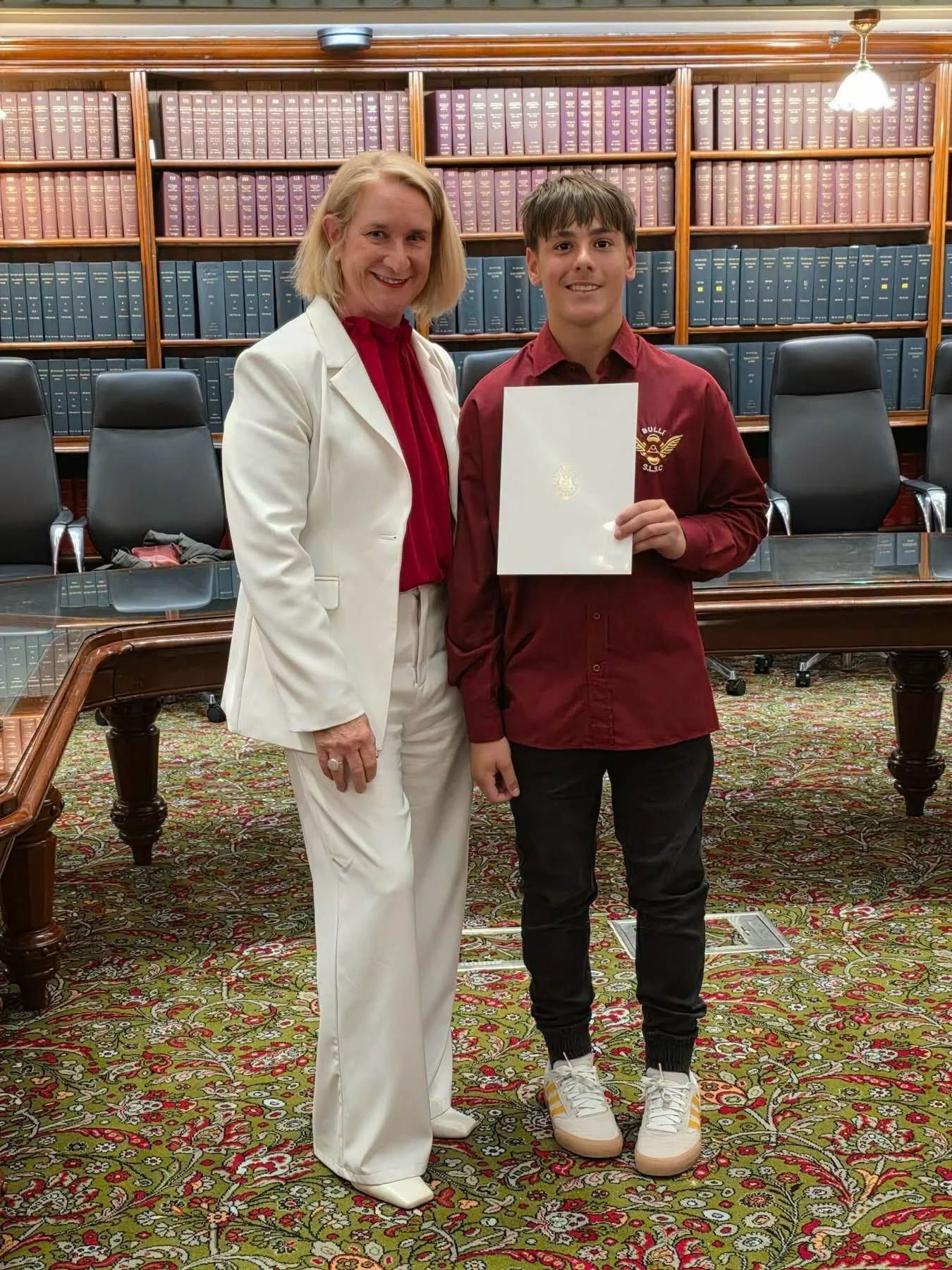Congratulations to Jaydn Koziwoda who received a Community Recognition Statement from Maryanne Stewart MP Member for Heathcote for his response to a medical emergency on the 14th May 2026 on the train on the way to school.

Congratulations Jaydn!

@m