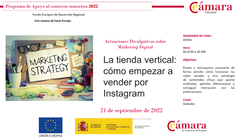 Webinar 21 de Septiembre. La Tienda Vertical: Cómo empezar a vender por Instagram
