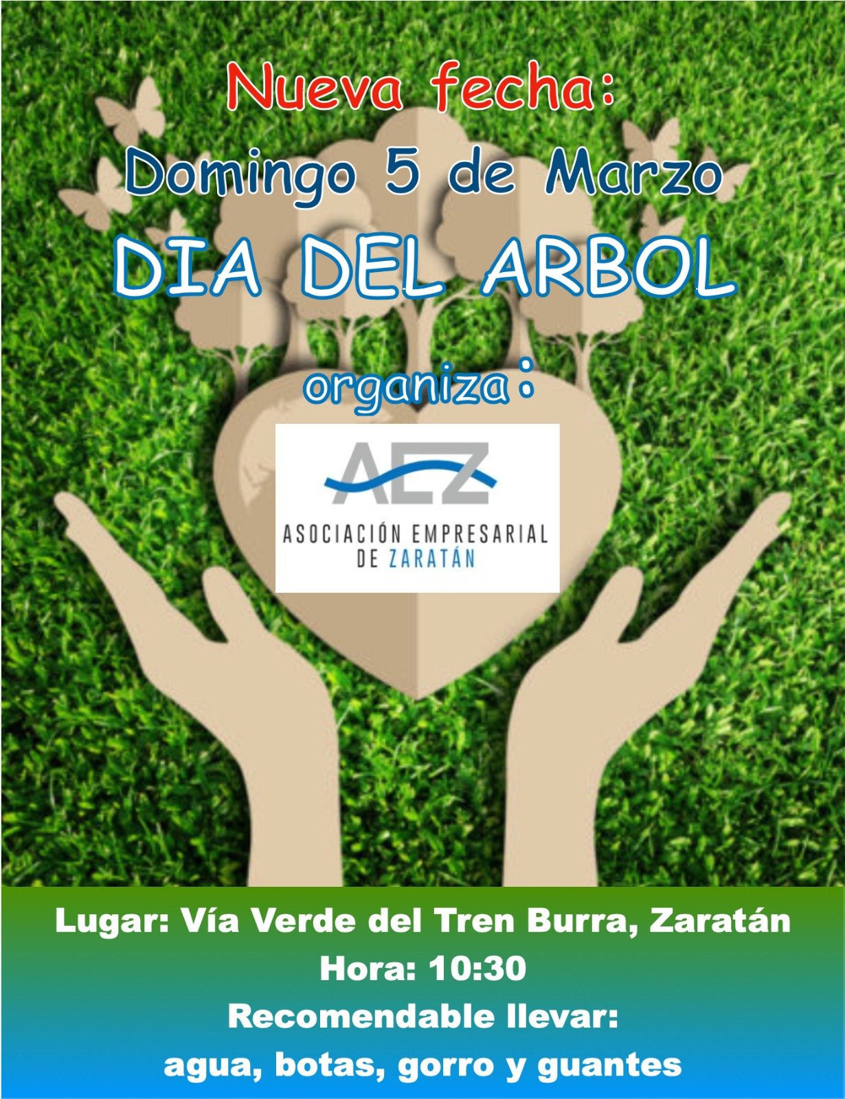 Aplazado al 5 de Marzo el evento: "Plantación popular de árboles" impulsado por la Asociación de Empresarios de Zaratán