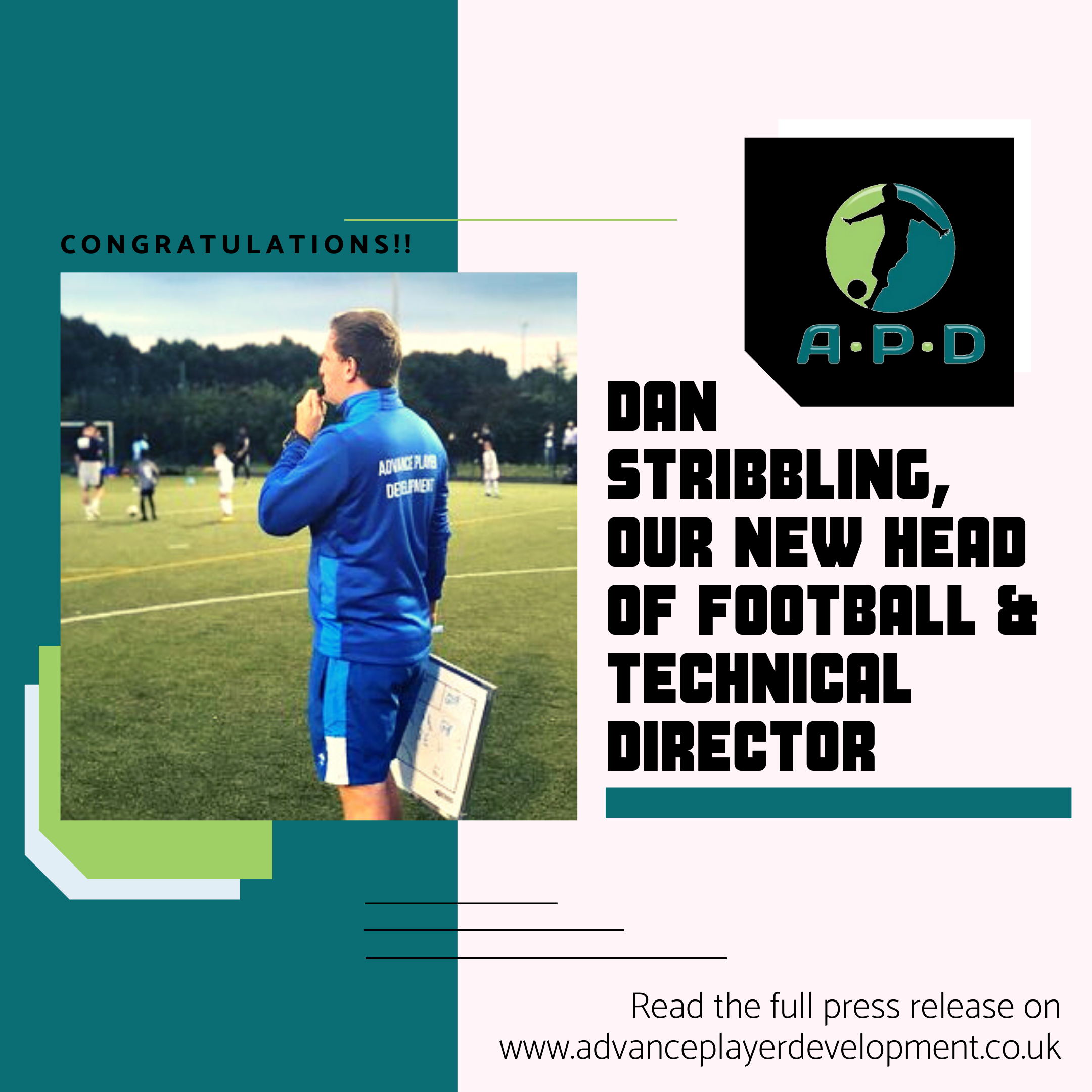 Daniel Stribbling, Our New Head of Football and Technical Director 