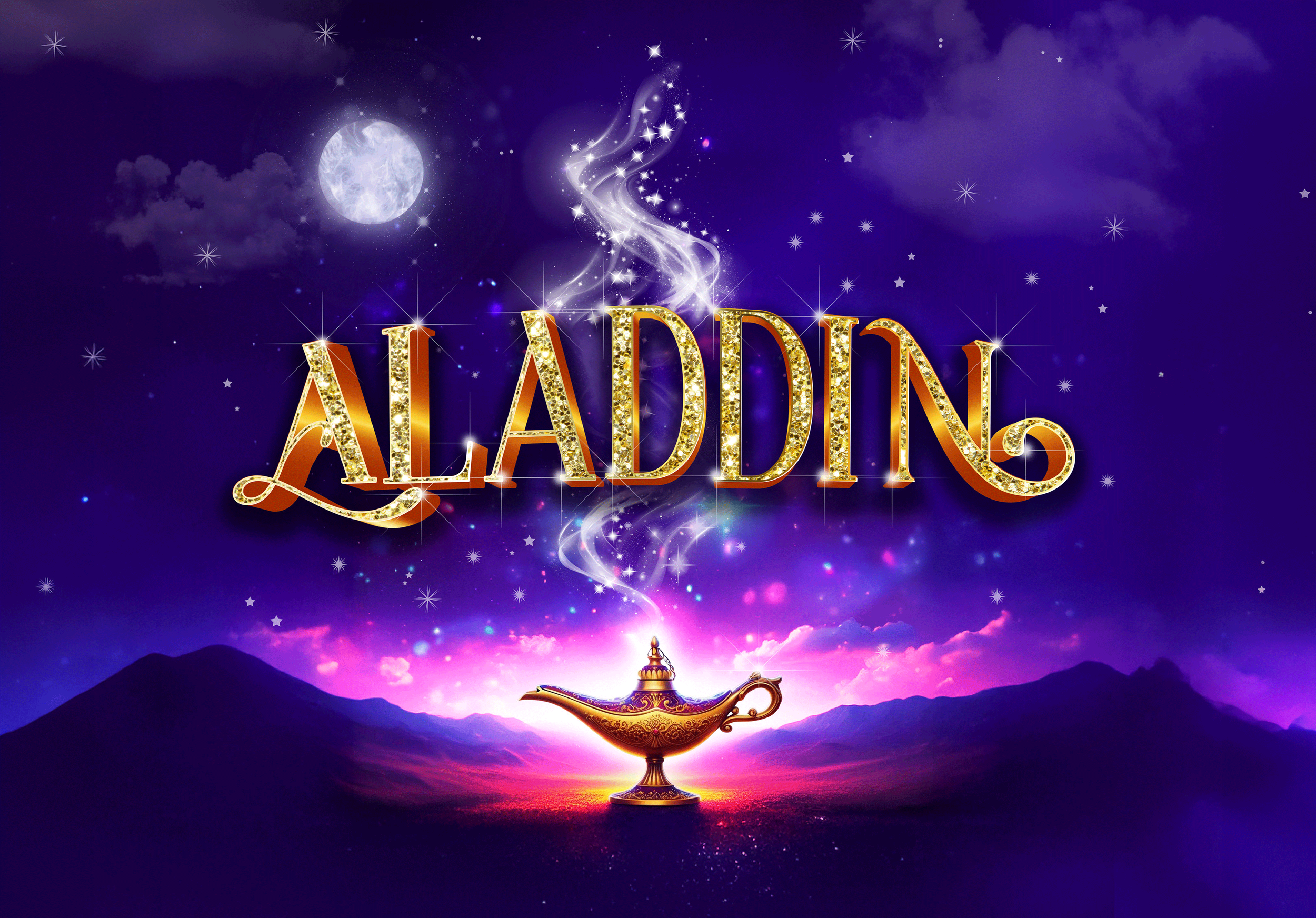 Aladdin Title Treatment - Nottingham Playhouse