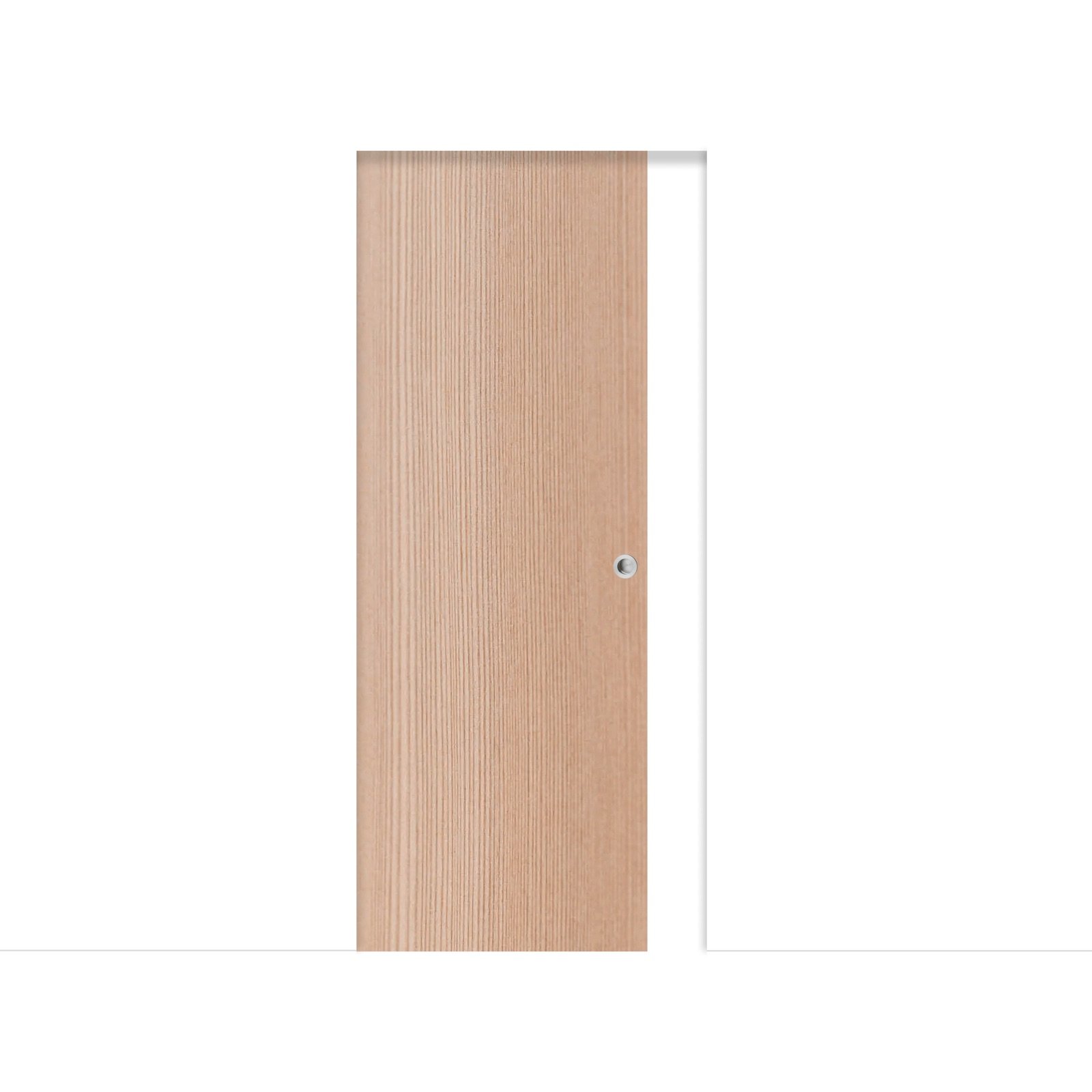 Pine Veneer In-Wall Sliding Door – Element of Wood
